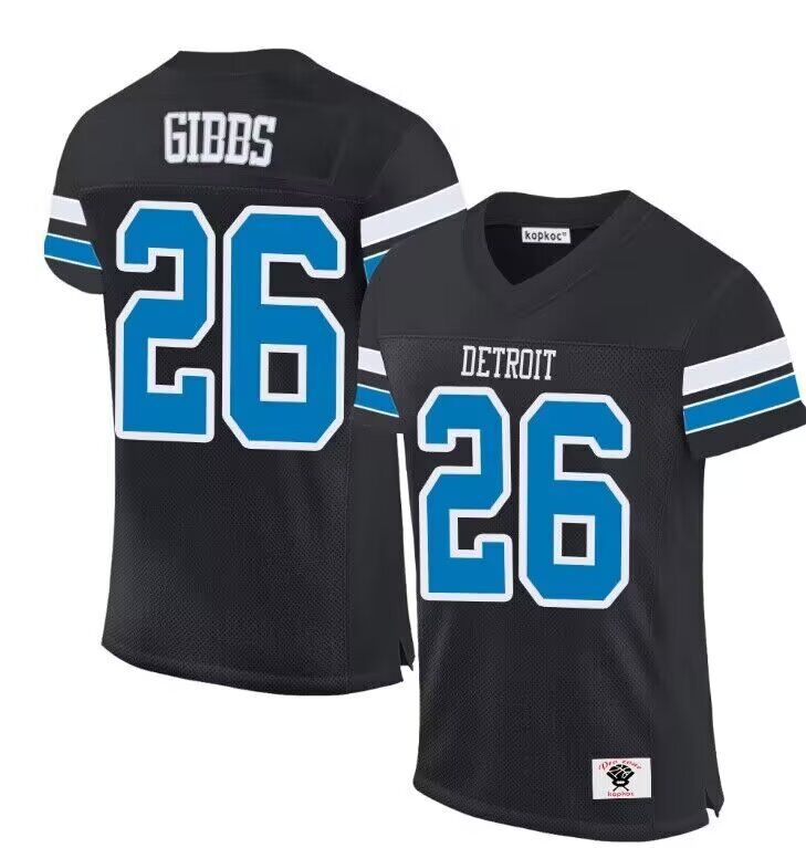 Men Detroit Lions #26 Gibbs black 2024 Nike Limited NFL throwback Jersey->women nfl jersey->Women Jersey